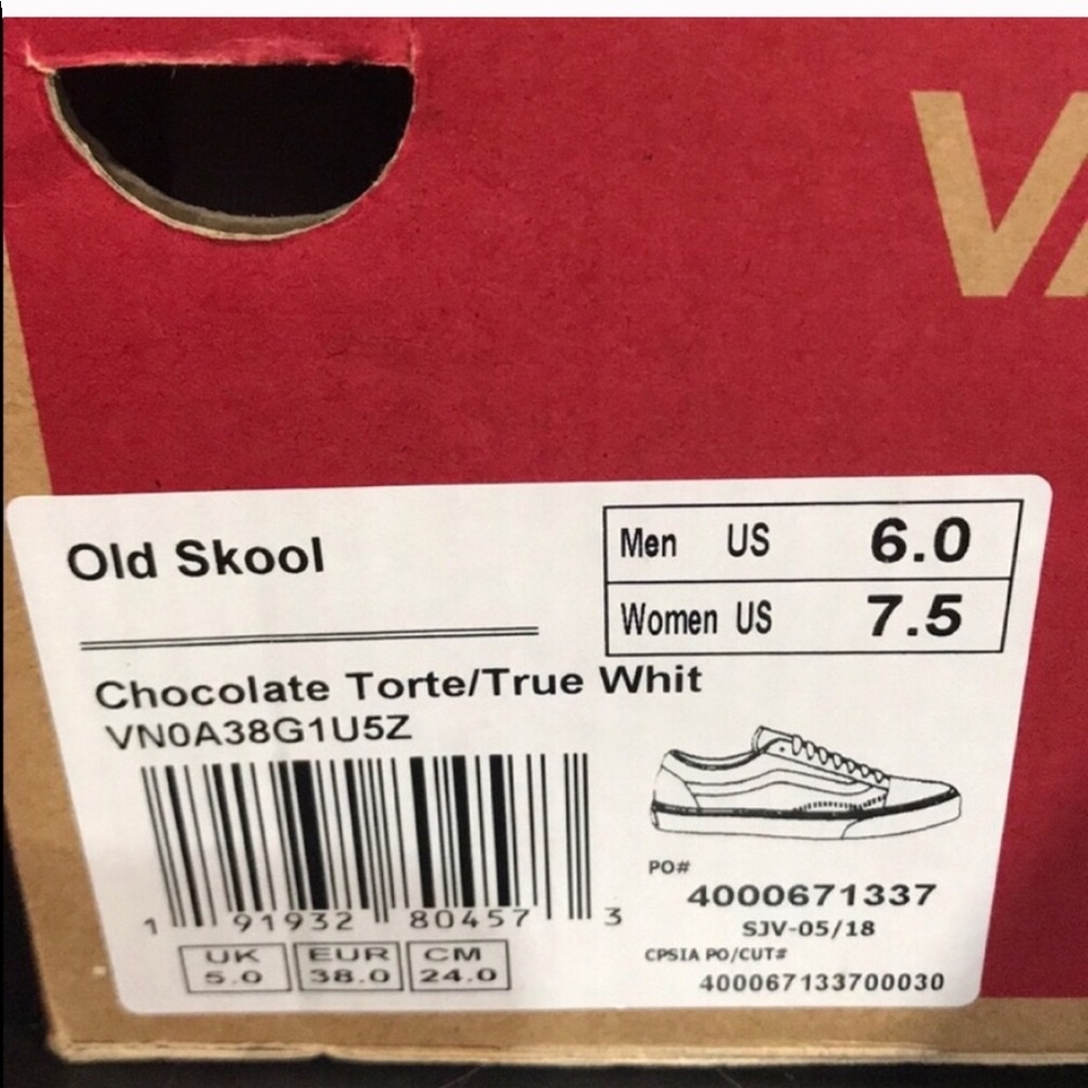 VANS Old Skool Chocolate🍫Torte WMNS AUTHENTIC - Picture 8 of 8
